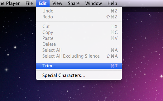 You can use QuickTime to trim these parts off. For more detailed editing, you'll have to use iMovie or Final Cut Pro.