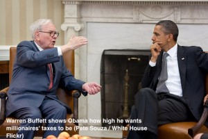 Warren Buffet and President Barak Obama