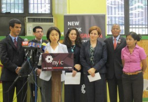 Members of NY City Council and Chung-Wha Hong