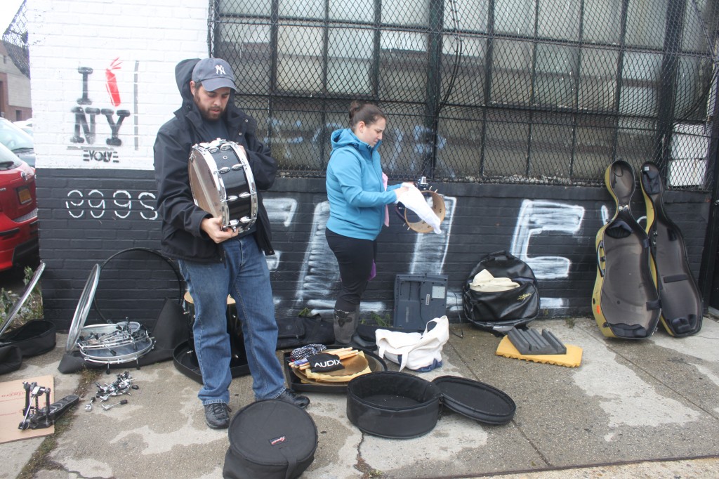 Cleaning instruments after Hurricane Sandy